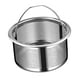 thumbnail image 1 of Colador de fregadero de cocina Filtro de alimentos Colador de drenaje fácil de limpiar con mango Fregadero 430 Acero altura 4cm, 1 of 9