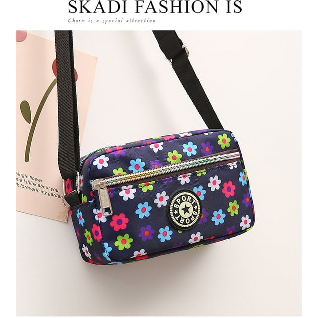 Bolso de mamá, bolso de hombro pequeño de tela Oxford, bolso de mensajero de moda para mujer, bolso de hombro de nailon informal para personas mayores