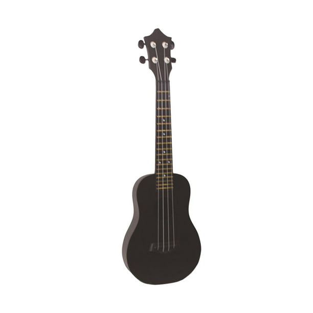 Ukelele acústico de juguete de 23 pulgadas, ukelele de cuerdas para guitarra Negro