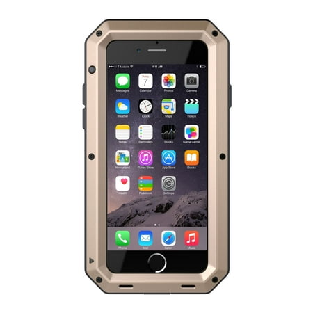 Waterproof Shockproof Aluminum Glass Metal Protect Case Cover for Apple iPhone 7 (Best Case To Protect Iphone 7 Plus)