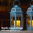 thumbnail image 4 of Steadydoggie Solar Lanterns 2 Pack Blue - Hanging Solar Lights With Flickering, 4 of 7