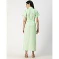 thumbnail image 4 of Moomaya Short Sleeve Spread Collar Cotton Dress - Women's Trendy Shirt Dress, 4 of 9