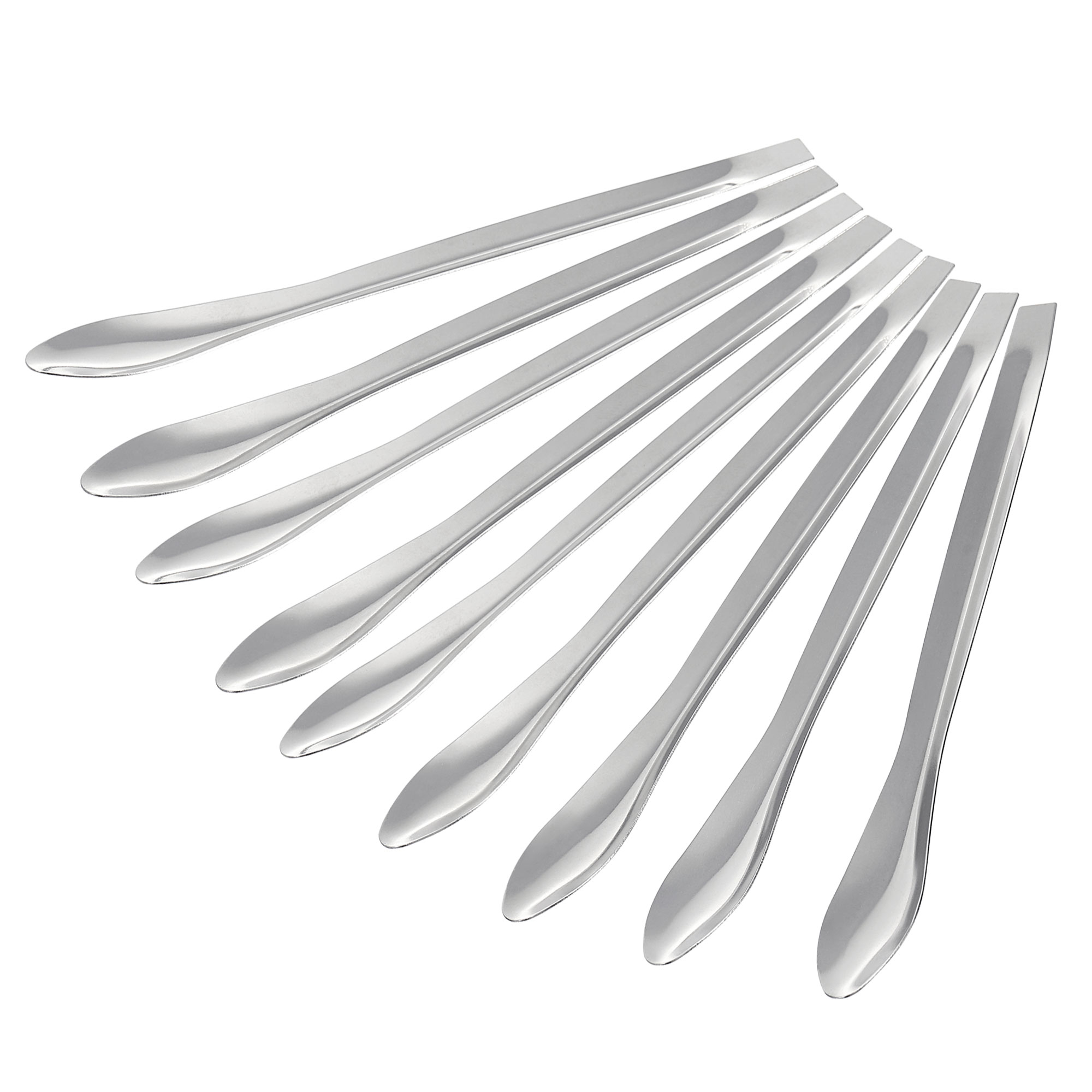 Uxcell 5.51" Micro Lab Spoons 201 Stainless Steel Powders Sampling