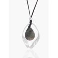 thumbnail image 2 of Collar de cadena larga negra con colgante de concha para mujer, joyería, cadenas de moda, cadena de moda (plateado) Sailing Electrónica, 2 of 4