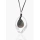 thumbnail image 2 of Collar de cadena larga negra con colgante de concha para mujer, joyería, cadenas de moda, cadena de moda (plateado) JM, 2 of 4