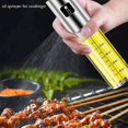 thumbnail image 4 of Pulverizador de aceite de oliva para cocinar botella de spray recargable, vidrio versátil Afortunado Sencillez, 4 of 4