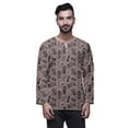 thumbnail image 1 of Atasi Printed Keyhole Nack Short Kurta Men ShirtWith Long Sleeves For Men, 1 of 1