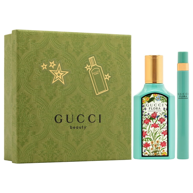 Gucci Flora Gorgeous Jasmine , 2 Pc Gift Set 1.6oz EDP Spray