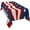 Multi Color-03, variant on Rectangle Tablecloth Waterproof Table Cloths,Independence Day USA National Flag Wipeable Table Cover for Kitchen Dining Camping Indoor Outdoor Tables 60" x 84",Red and Blue Star Stripe on Flax