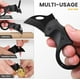 thumbnail image 4 of navajas de bolsillo pequeñas, cuchillo con mosquetón y cortador de cajas con hoja de acero inoxidable de 1,34 pulgadas, minicuchillos plegables, gadgets EDC de 10 cm, color negro, 4 of 5