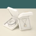thumbnail image 5 of Oirlv Leather Necklace Box White Velvet Jewelry Gift Box Display Storage Case for Women, 5 of 9
