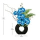 thumbnail image 2 of Orquídeas artificiales de seda Briful Blue con jarrón negro de 41 cm, 2 of 5