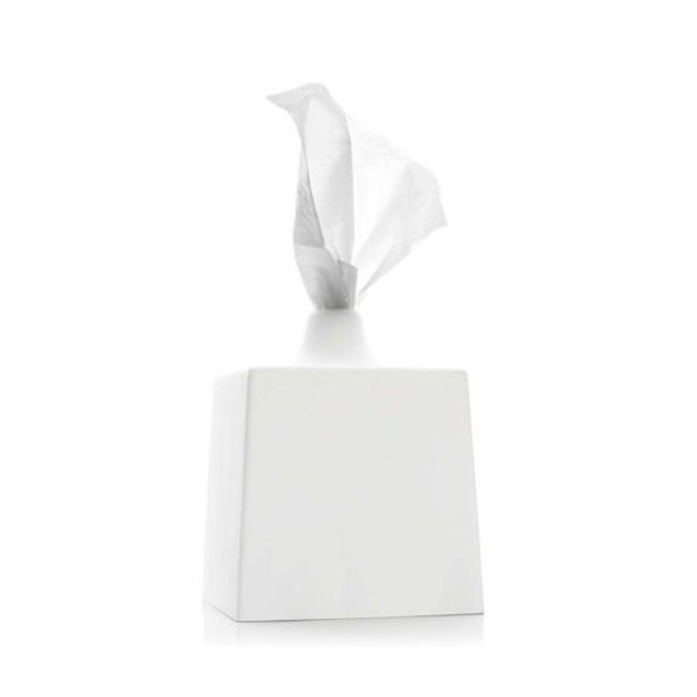 Konte TBC2 Couverture de Boîte de Tissu de Ligne - Porcelaine Blanche