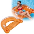 thumbnail image 2 of SIfdSeng Inflatable U Shaped Pool Float with Cup Holders Heavy Duty Water with Handles Mesh Bottom Floating for Summer Pool Beach Lake And, 2 of 6