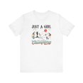 thumbnail image 2 of Just A Girl Unisex T-Shirt, 2 of 4