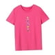 thumbnail image 4 of Camiseta para mujer Ropa deportiva de verano Trajes de ajuste regular Camisa con cuello redondo para caminar SG, 4 of 7