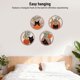 thumbnail image 4 of Bohemio 4 Piezas Boho Decoración De Arte De Pared 9.8 Pulgadas De Madera Gato Negro Geométrico Bohemio Granja Colgante Redondo Arte De Pared Para Sala De Estar Naranja, 4 of 7