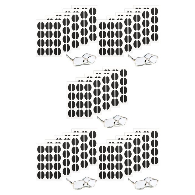 Minnieouse 60 Pairs Nose Pads Anti-Skid D-shaped Children Increase Flexible Adults Nosepad Height EVA Eyeglasses Accessories Patches Type2