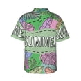 thumbnail image 3 of Daiia Summer Hawaiian Shirt for Men Gentle Cotton Regular Short Sleeve Casual-Small, 3 of 9