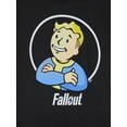 thumbnail image 2 of Bioworld Fallout Vault Boy Arms Crossed Men's T-Shirt Tee (Large) Black, 2 of 4