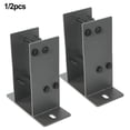 thumbnail image 3 of CPAN Heavy Duty U-Shaped Fence Post Holder Bracket for deck railings gazebos Support, 3 of 5
