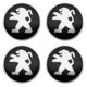 thumbnail image 1 of 4pcs 56mm Car Wheel Center Hub Caps Badge Stickers Decal For Peugeot 206 308 307 207 208 3008 407 2008 508 5008 301 406,56mm Black, 1 of 5