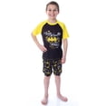 thumbnail image 2 of DC Comics Boys' Batman Ready For Action Shirt and Shorts 2 PC Pajama Set, 2 of 5