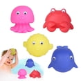 thumbnail image 2 of 4PCS Bath Toy Set Marine Animal Squirt Water Toy Tub Toy Pool Toy for Children, 2 of 10