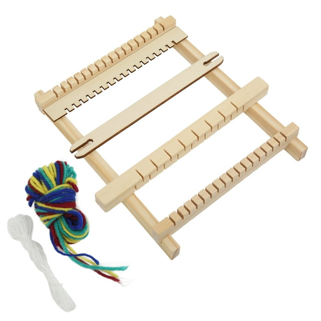 Telar manual para alisar superficies, máquina de tejer telar de funcionamiento sencillo y seguro para tejer tapices, bufandas para niños