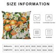 thumbnail image 5 of Orinice  Yellow Blossom with Orange Fruits Flowers and Leaves on Light Green Vintage Botanic Pillow Cover ,Decorative Couch Pillow Cover for Sofa,Cotton Linen Cushion Case Home Decoration White, 5 of 5