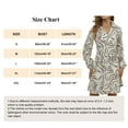 thumbnail image 4 of AUSDIOCA Long Sleeve Dresses for Women Stripe Print Beach Shirt Coverups V Neck Casual Shift Dress for Summer or Spring, 4 of 6