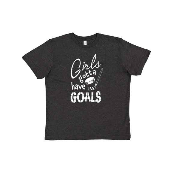 Inktastic Girls Gotta Have Goals- Hockey Player Youth T-Shirt