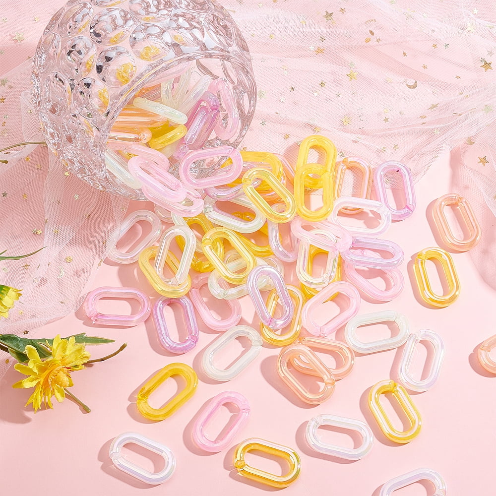 1set Transparent Acrylic Heart Horizontal Hole Letter Beads Pink 10.5x11.5x4.5mm Hole: 2mm 1300pcs/500g