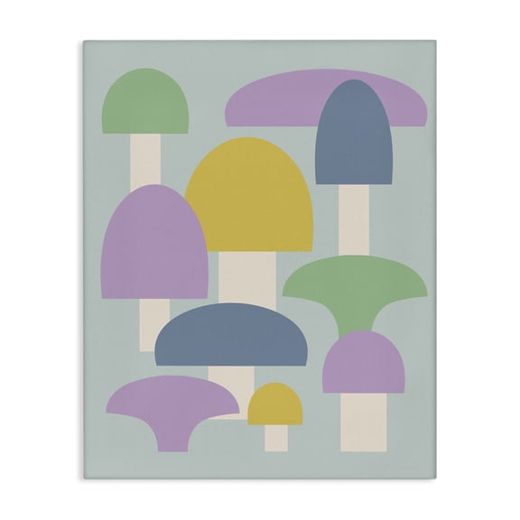 Stupell Industries Modern Pastel Mushroom Shapes Canvas Art, 24 x 30, by Lil' Rue