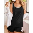 thumbnail image 4 of Avidlove Womens Pajamas Sets Soft Tank Top and Shorts Set Sleeveless Racerback Cami Sleepwear 2 Piece Summer Nightwear, 4 of 5