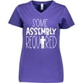 thumbnail image 3 of Inktastic Some Assembly Required Left Arm Amputee Women's V-Neck T-Shirt, 3 of 5