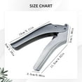 thumbnail image 3 of No Peeling Required Garlic Press 304 Stainless Steel with Detachable Handle for Coarse Mincing Dishwasher Safe Durable Construction, A Garlic Press, A Brush, 3 of 9