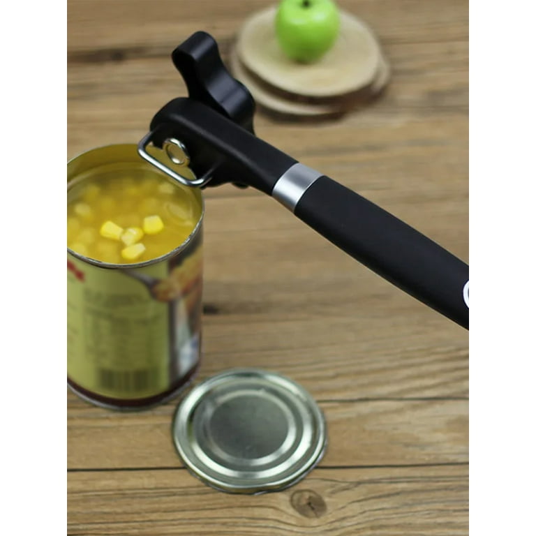 PAKITNER- Cut safe can opener, Manual can opener smooth edge - handheld  Side cut can opener with Durable Sharp Blade, Comfortable Grip Handle Food