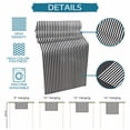 thumbnail image 6 of Black White Vertical Striped Table Runner 72 Inches, Farmhouse Thin Line Stripes Bed Runner Dresser Scarves Tabletop for Indoor Outdoor Parties/Ceremony/Banquet, 13" x 72", 6 of 9