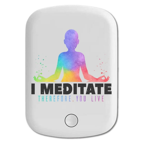 DistinctInk Magnetic Battery Pack, 5000 mAh Wireless Portable Charger with USB-C Cable, Compatible with MagSafe iPhone 14 / 13 / 12 Series - Meditate You Live