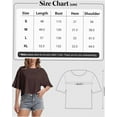 thumbnail image 3 of Women's Loose Fit Crop Top T-Shirt - Soft Comfortable Short Sleeve Tee for Workout/ Gym/ Casual Wear, 3 of 5