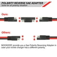 thumbnail image 5 of Mookeerf Cable De Extensión Sae 10 Awg – 25 Pies Sae A Sae Cable De Desconexión Rápida Cable De Extensión De Cargador De Batería Resistente Con Adaptador Inverso De Polaridad Sae Para Panel Solar Trol, 5 of 5