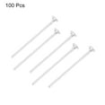thumbnail image 3 of Uxcell 100Pcs Flat Head Pins for Jewelry Making 25mm Brass Flat Head Pins Jewelry Head Pins 20 Gauge Silver, 3 of 5