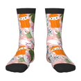 thumbnail image 1 of Kdxio Cartoon Halloween Print Children's Socks for Daily Wear and Sports Use Colorblock Mid-Calf Design Breathable Material, 1 of 5