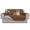 Brown, variant on GPED Reversible Couch Cover, 100% Waterproof Sofa Cover with Elastic Straps, Machine Washable Furniture Protector for Pets, Children, Three-Layer Wear-Resistant Couch Covers For Dogs, Loveseat