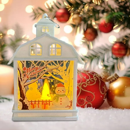 

Yutnsbel Christmas Wind Lights Santa Night Lights Carrying Small Oil Lights Christmas Decorations Gifts Christmas Luminous Creative Decoration Portable 1 PCS Christmas Wind Lights