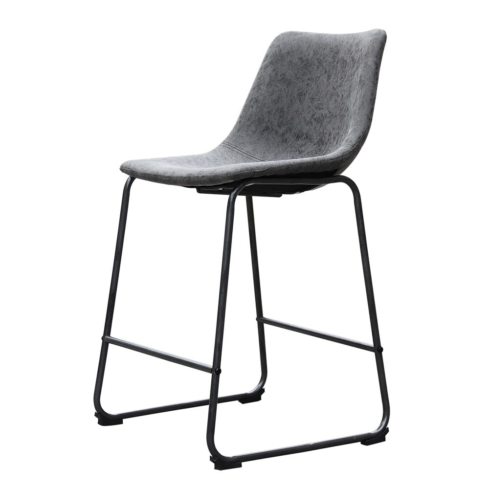 Abble 24" Faux Leather Counter Stool(set of 2)