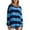 Sky Blue, variant on lcziwo Striped Sweater for Women 2024 Fall Water Contrast Color Long Sleeve Pullover Loose Fit Crewneck Shirts Trendy Lightweight Pullovers Sales Today Clearance Dark Blue,M