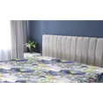 thumbnail image 5 of Ambesonne Flowers Boho Fitted Sheet, Abstract Floral Dreamy, California King, Dark Indigo Dried Rose, 5 of 5