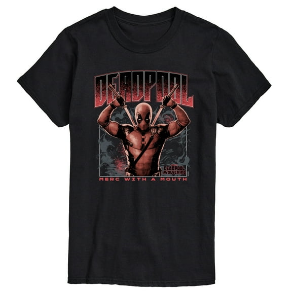 Marvel Deadpool & Wolverine - Merc With A Mouth - Men's Short Sleeve Graphic T-Shirt